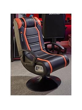 X Rocker Veleno 2.1 Orange Stereo Audio Junior Gaming Chair With Subwoofer