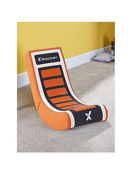 X Rocker Video Rocker - Orange Grid Edition Foldable Gaming Chair