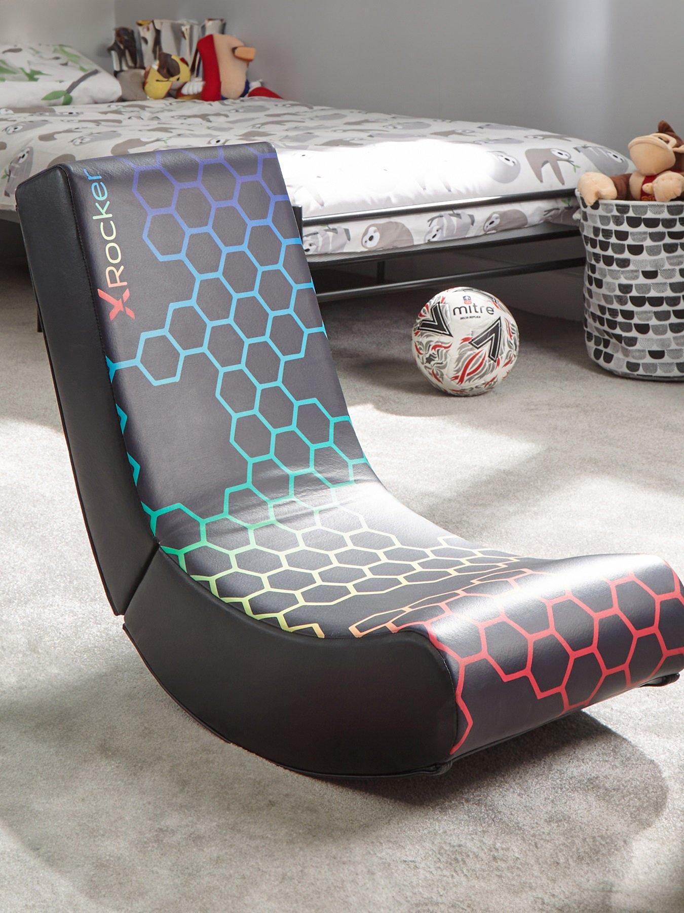 Image 1 of 6 of X Rocker Video Rocker Neo - Black Hex Edition Foldable Gaming Chair