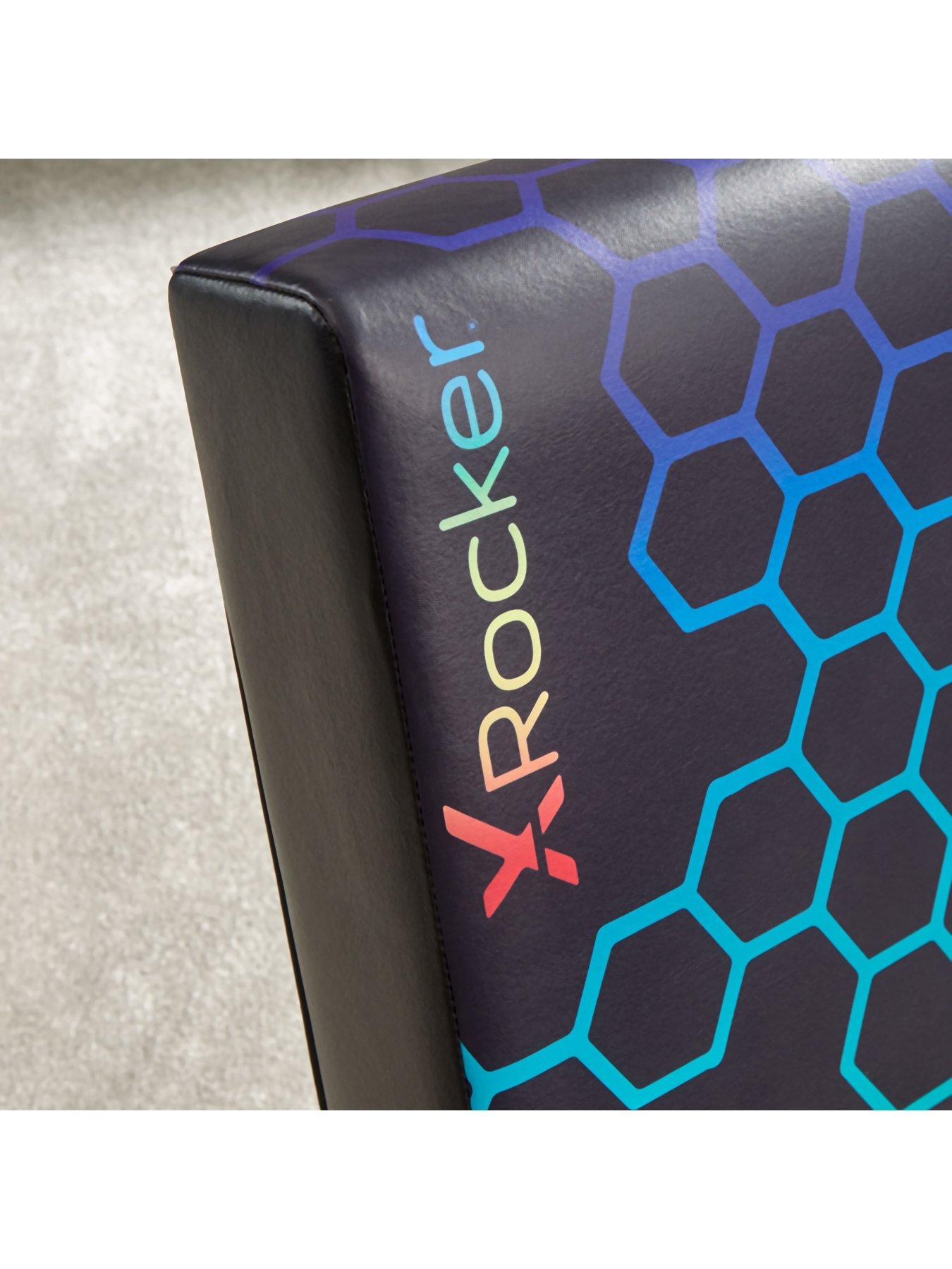 Image 3 of 6 of X Rocker Video Rocker Neo - Black Hex Edition Foldable Gaming Chair
