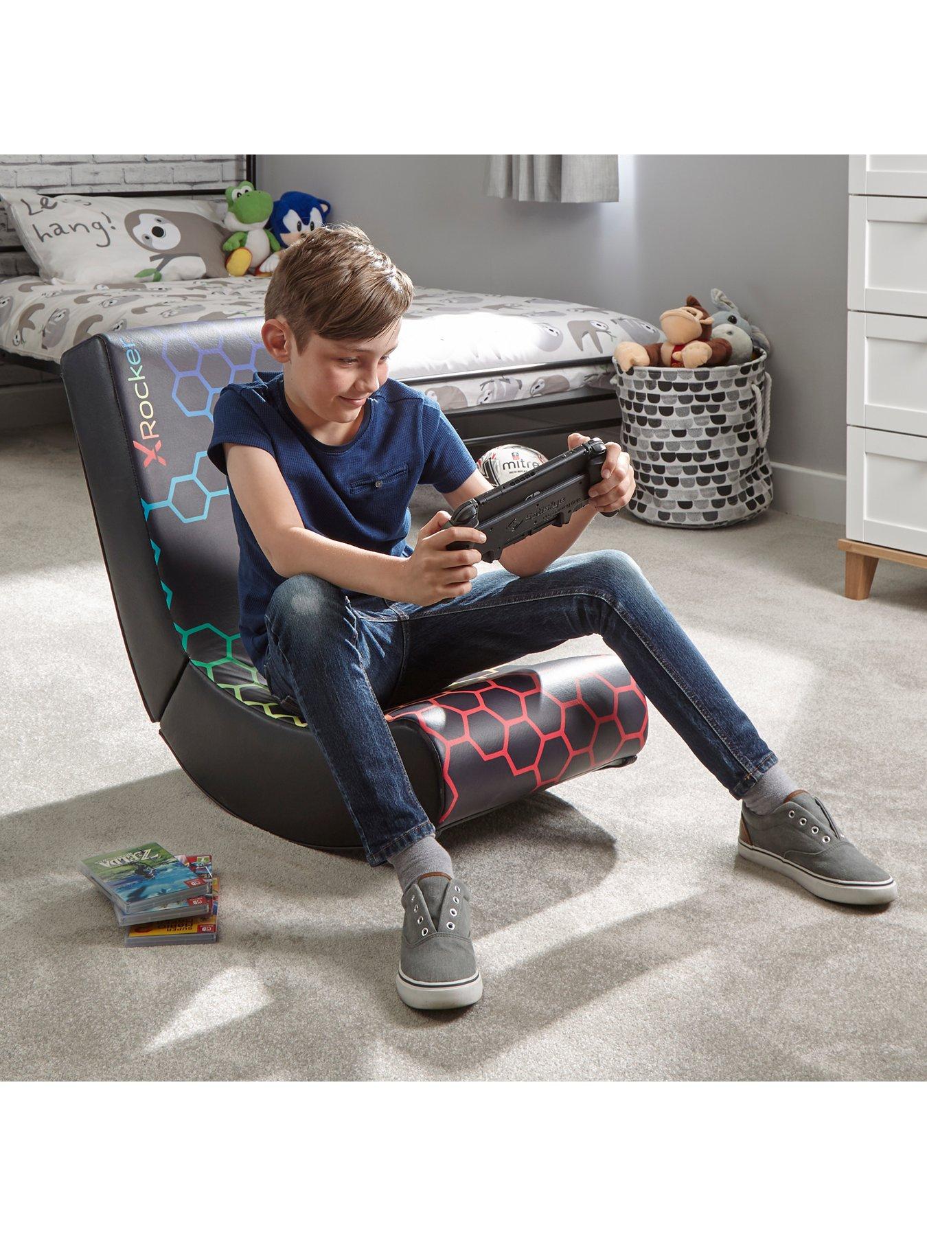 Image 5 of 6 of X Rocker Video Rocker Neo - Black Hex Edition Foldable Gaming Chair