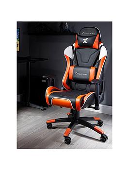 X Rocker Agility Orange/Black Sport Esport Pc Office Gaming Chair