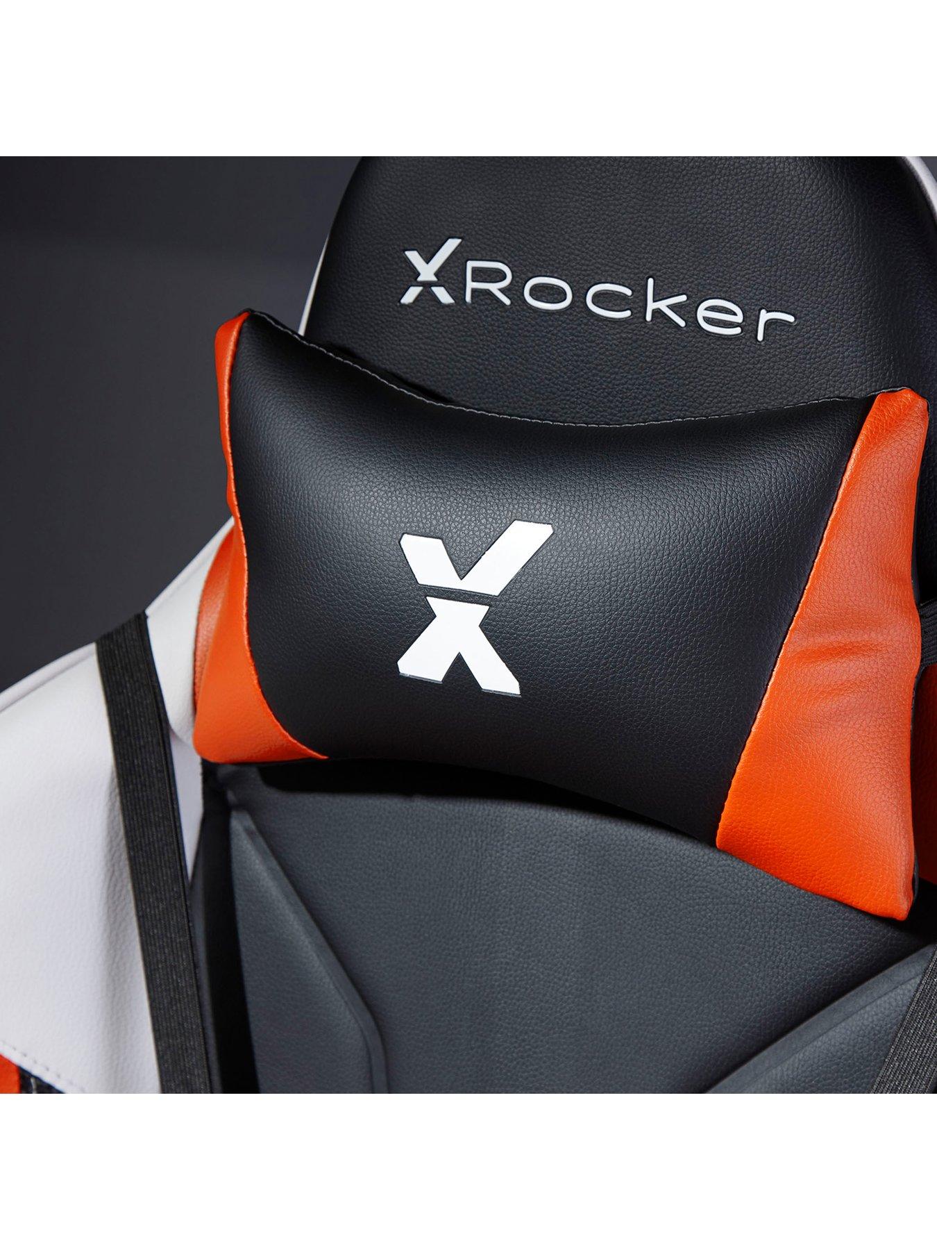 Image 3 of 6 of X Rocker Agility Orange/Black Sport eSport PC Office Gaming Chair