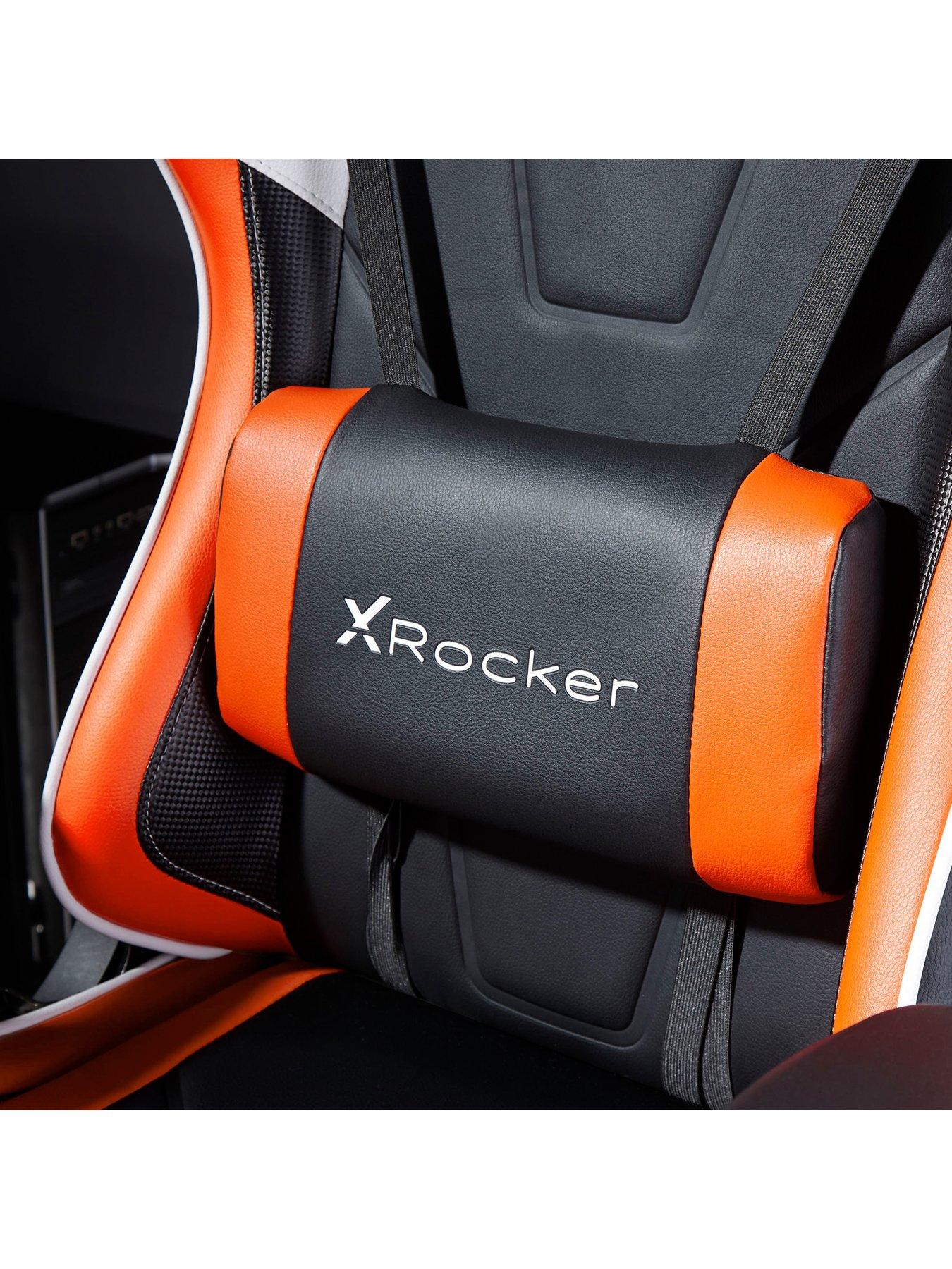 Image 4 of 6 of X Rocker Agility Orange/Black Sport eSport PC Office Gaming Chair