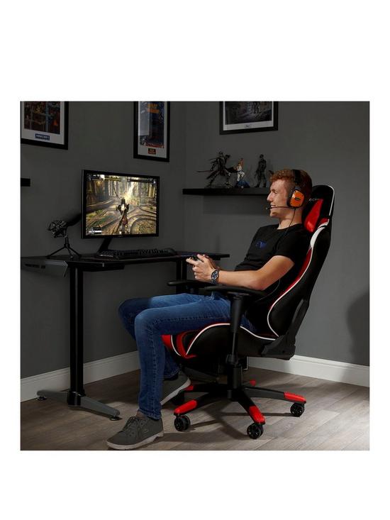 stillFront image of x-rocker-agility-redblack-sport-esport-pc-office-gaming-chair