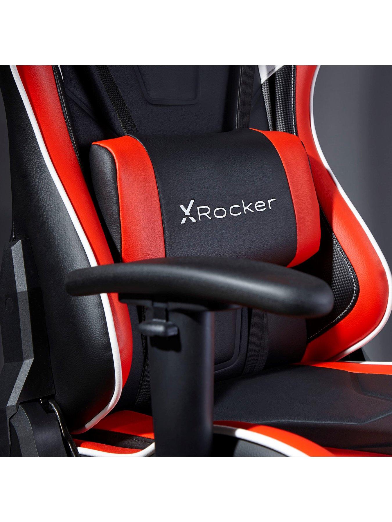 Image 5 of 6 of X Rocker Agility Red/Black Sport eSport PC Office Gaming Chair