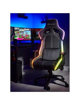 Product photograph of X Rocker Stinger Rgb Pc Office Gaming Chair from very.co.uk