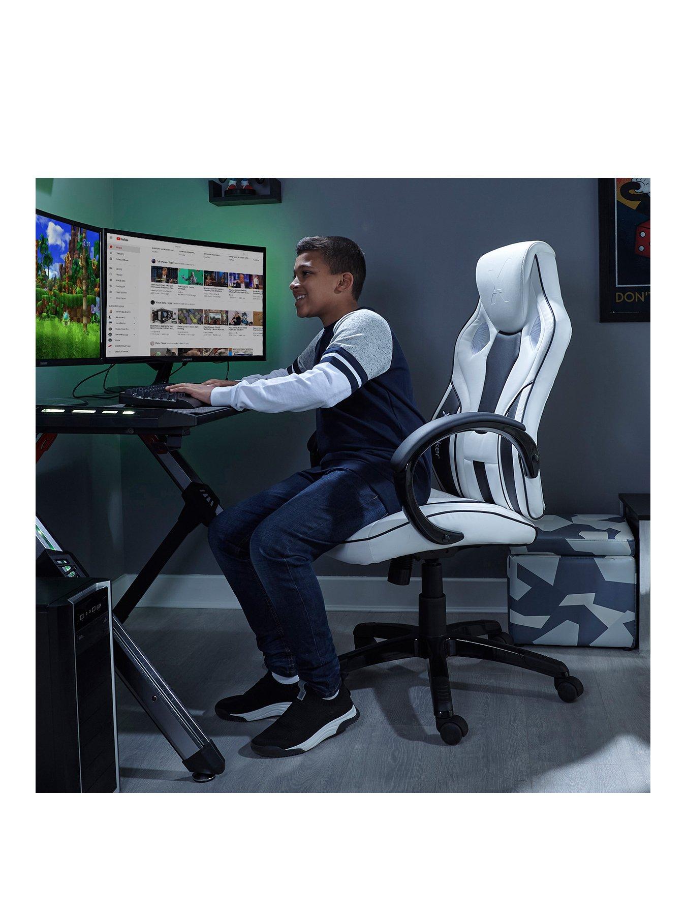 White office on sale gaming chair