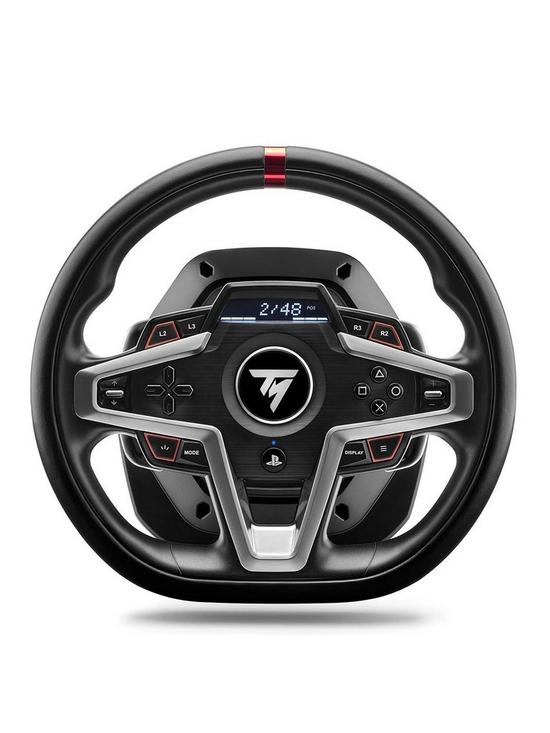 front image of thrustmaster-t248-force-feedback-racing-wheel-for-ps4-ps5-pc