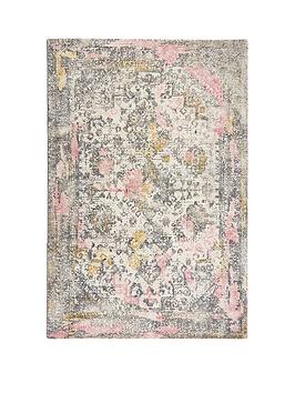 Product photograph of Origins Vogue Pink Ochre Rug 120x170 from very.co.uk