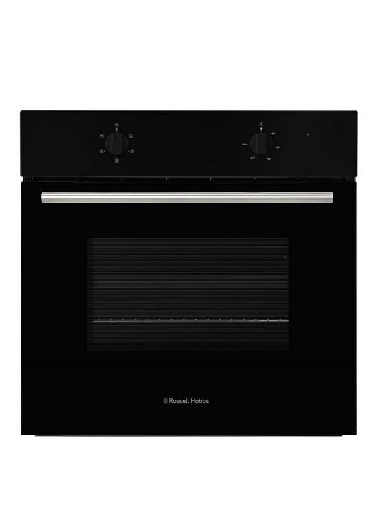front image of russell-hobbs-rhfeo6502b-65l-built-in-electric-fan-oven--black