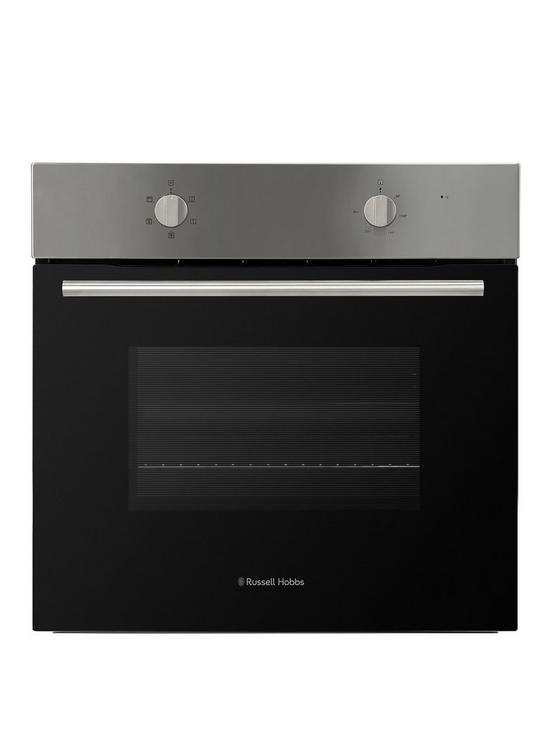 front image of russell-hobbs-rhfeo6502ss-65-litre-built-in-electric-fan-oven-stainless-steel