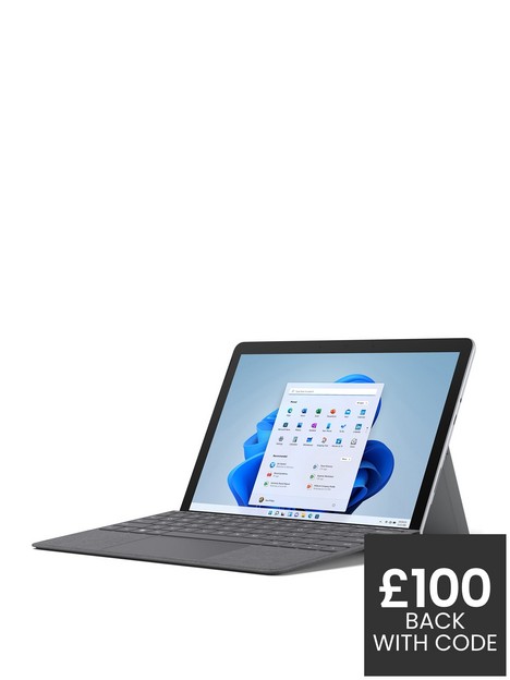microsoft-surface-go-3-with-black-type-covernbsp105in-touchscreen-intel-pentium-gold-8gb-ramnbsp128gb-ssdnbspplusnbspoptional-microsoft-365-personal-12-months
