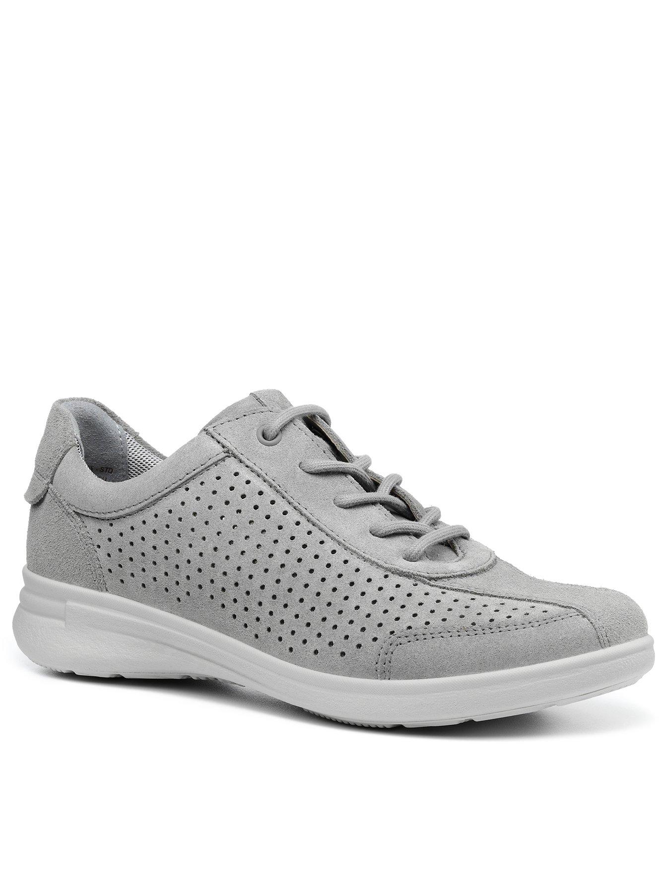 Women Lennox Wide Fit Flat Shoes - Grey