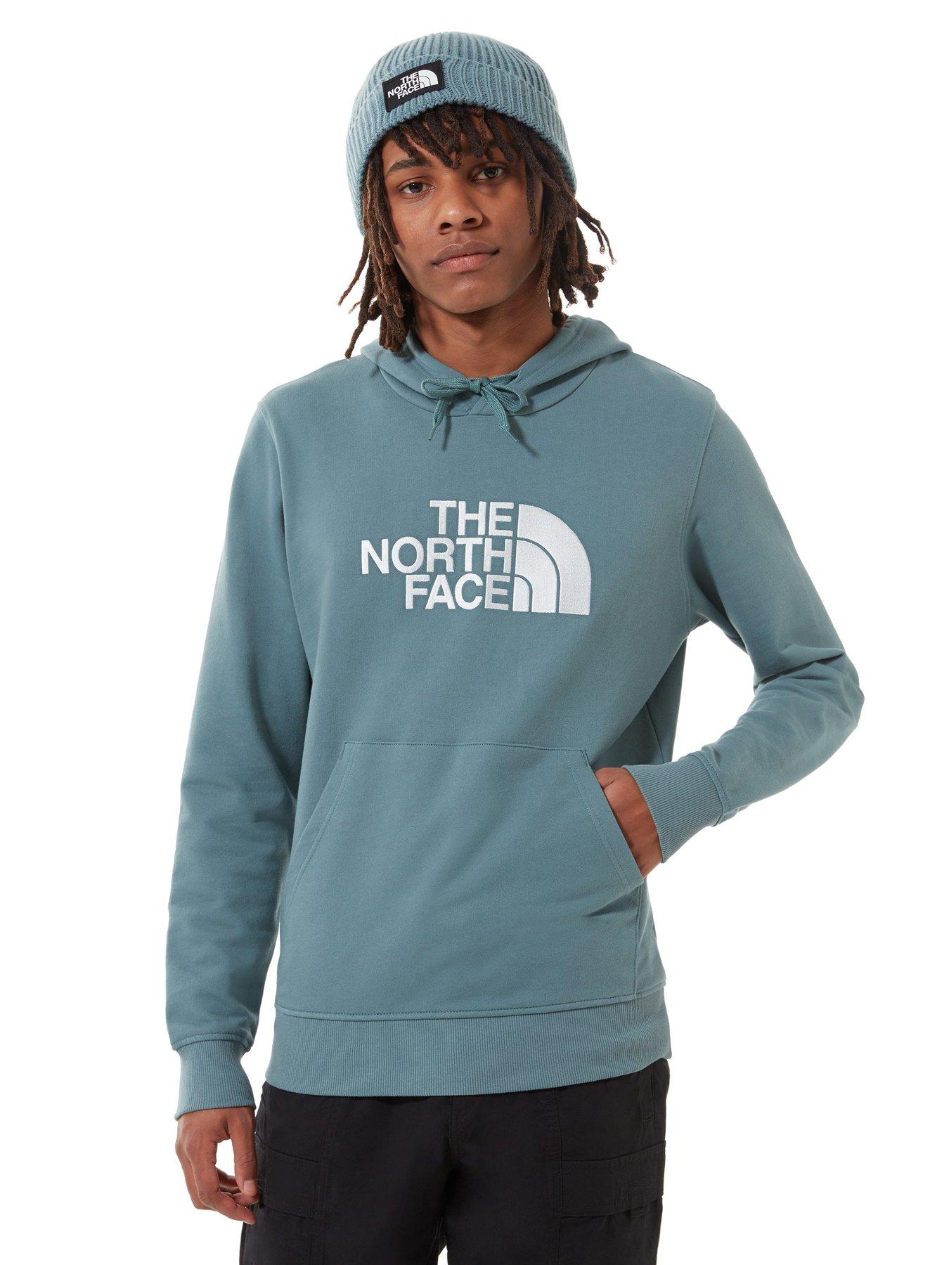 mens grey north face hoodie