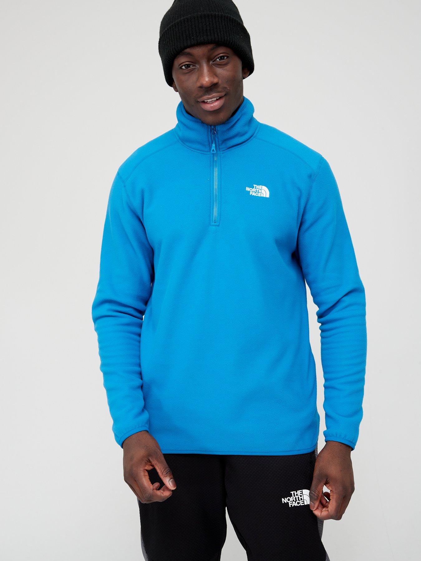 north face mens blue fleece