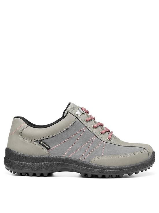 front image of hotter-mist-gtx-trainers-grey