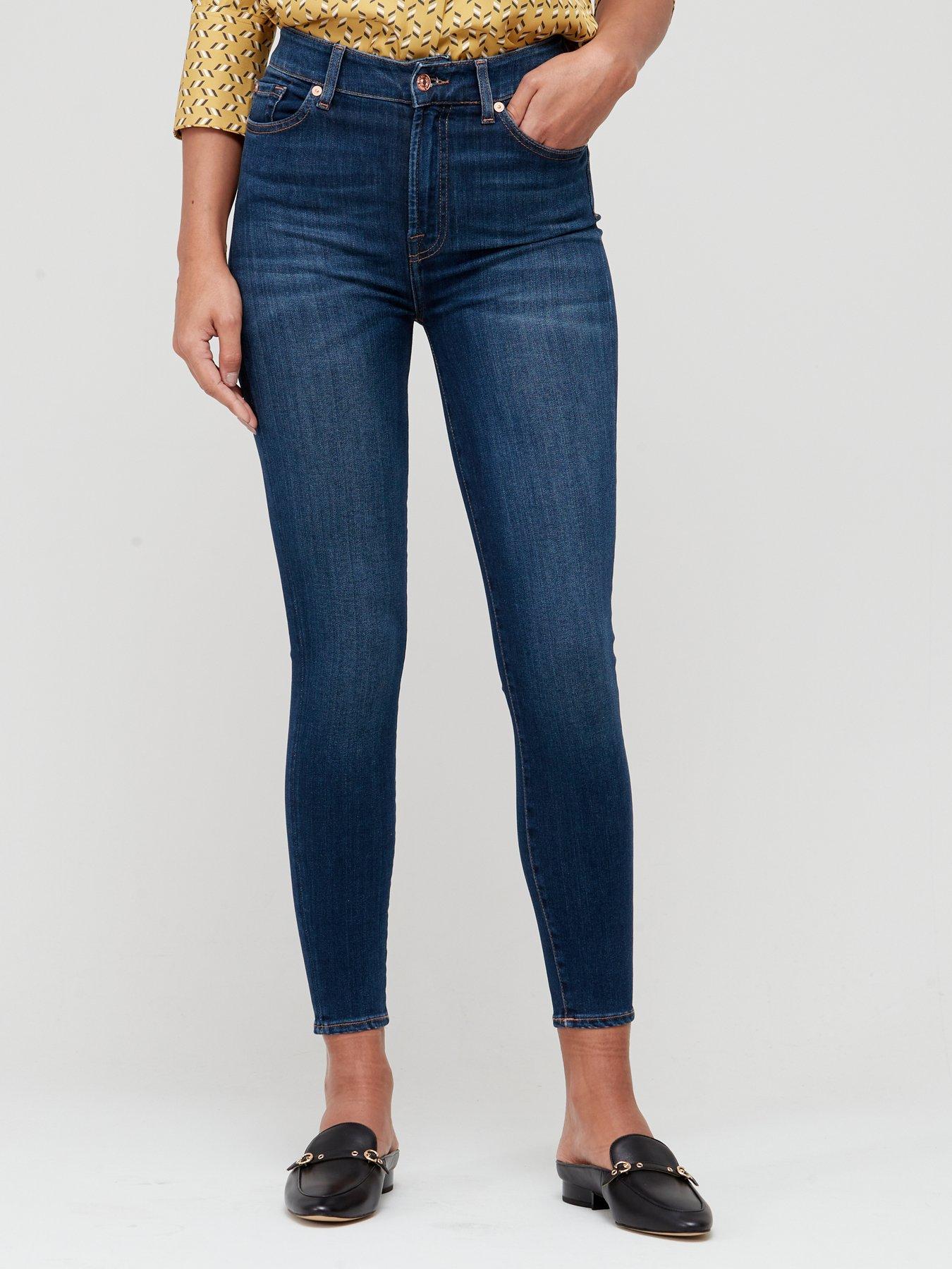 7 for all mankind aubrey 2024 super high waist skinny jeans