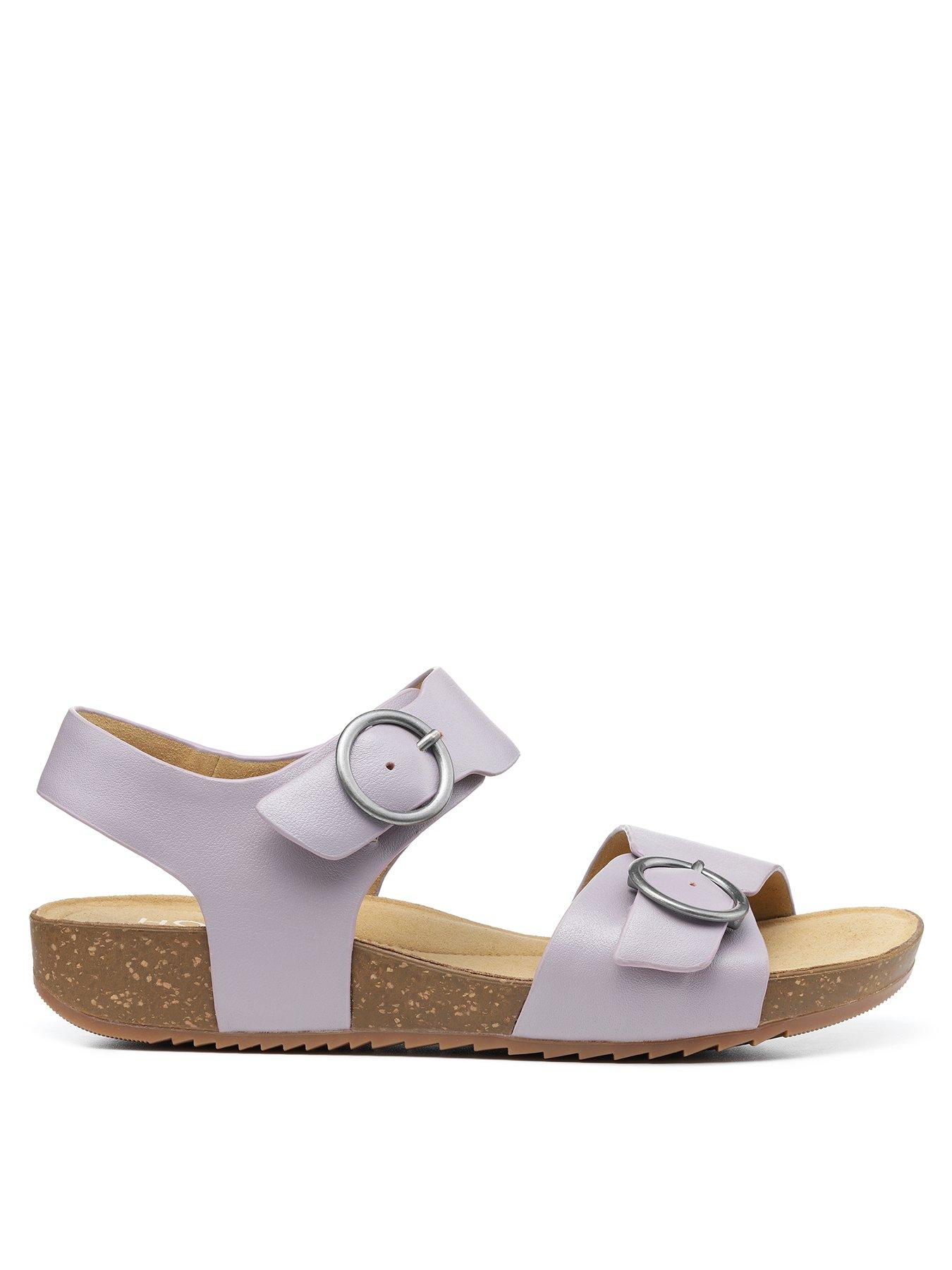Purple Womens Shoes Flats and flat shoes Flat sandals Boohoo Chunky Slider in Lilac 