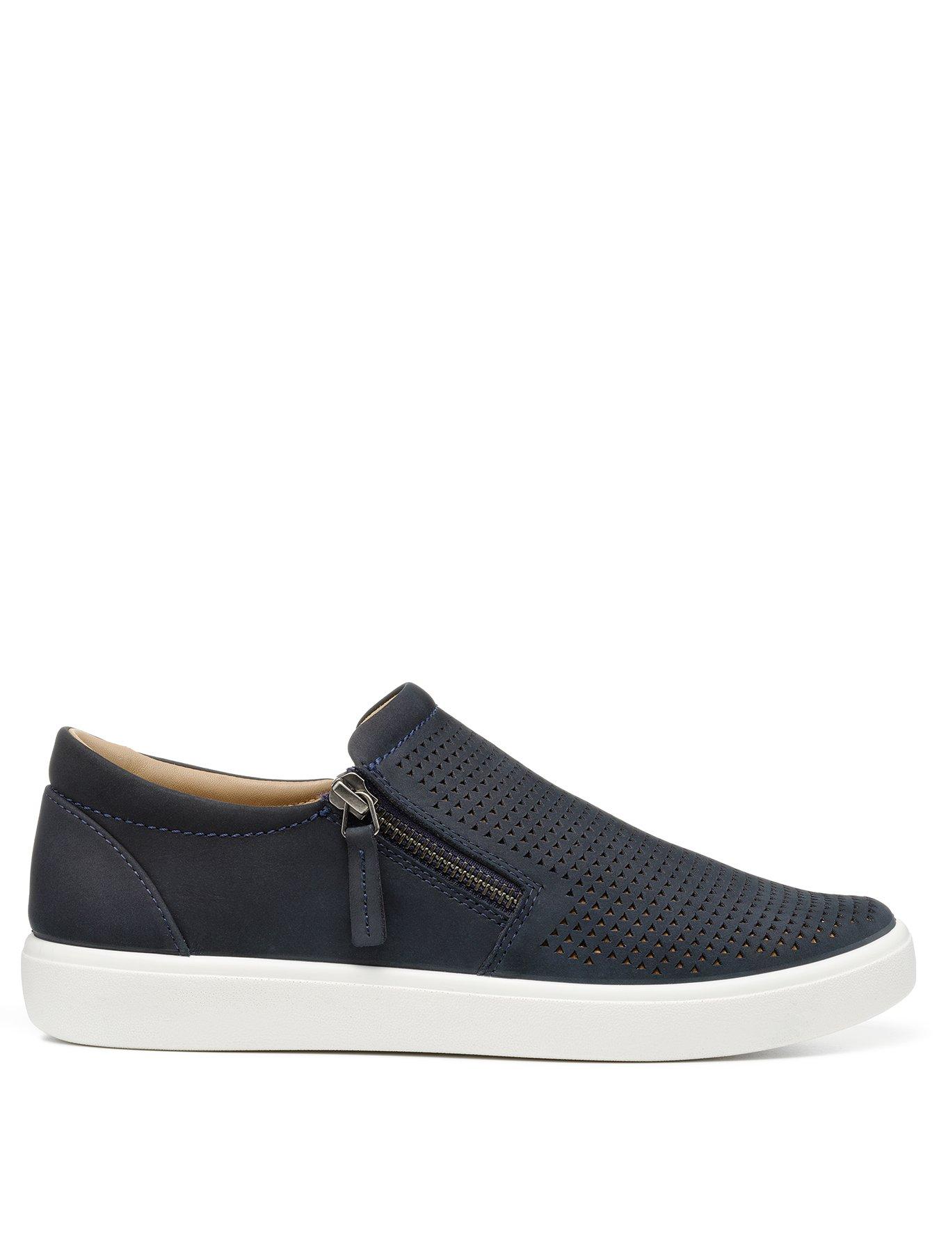 Hotter Daisy Extra Wide Fit Plimsoll - Navy | very.co.uk