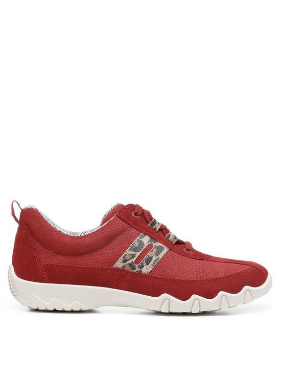 front image of hotter-leanne-ii-wide-fit-trainers-red
