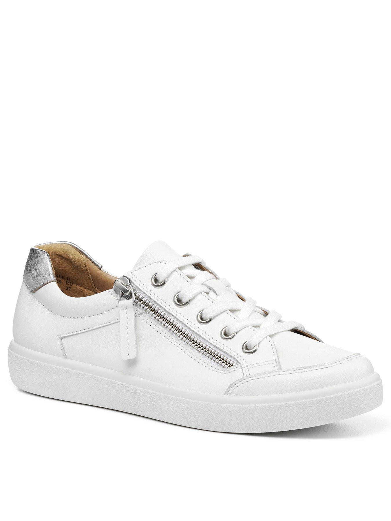 Wide fit best sale white trainers