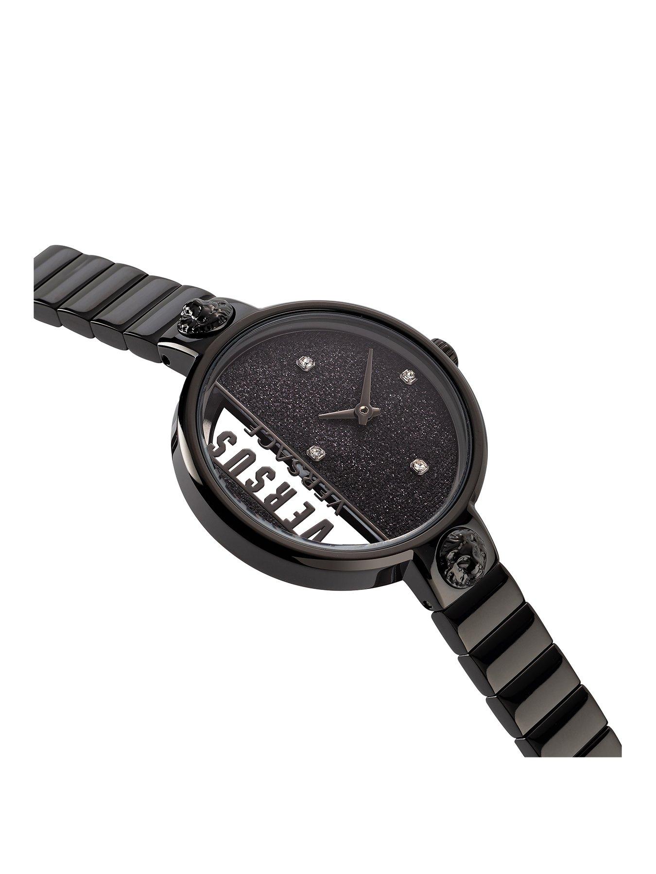 Image 2 of 3 of Versus Versace Rue De Noyez Glitter Black - Black Glitter Dial Bracelet