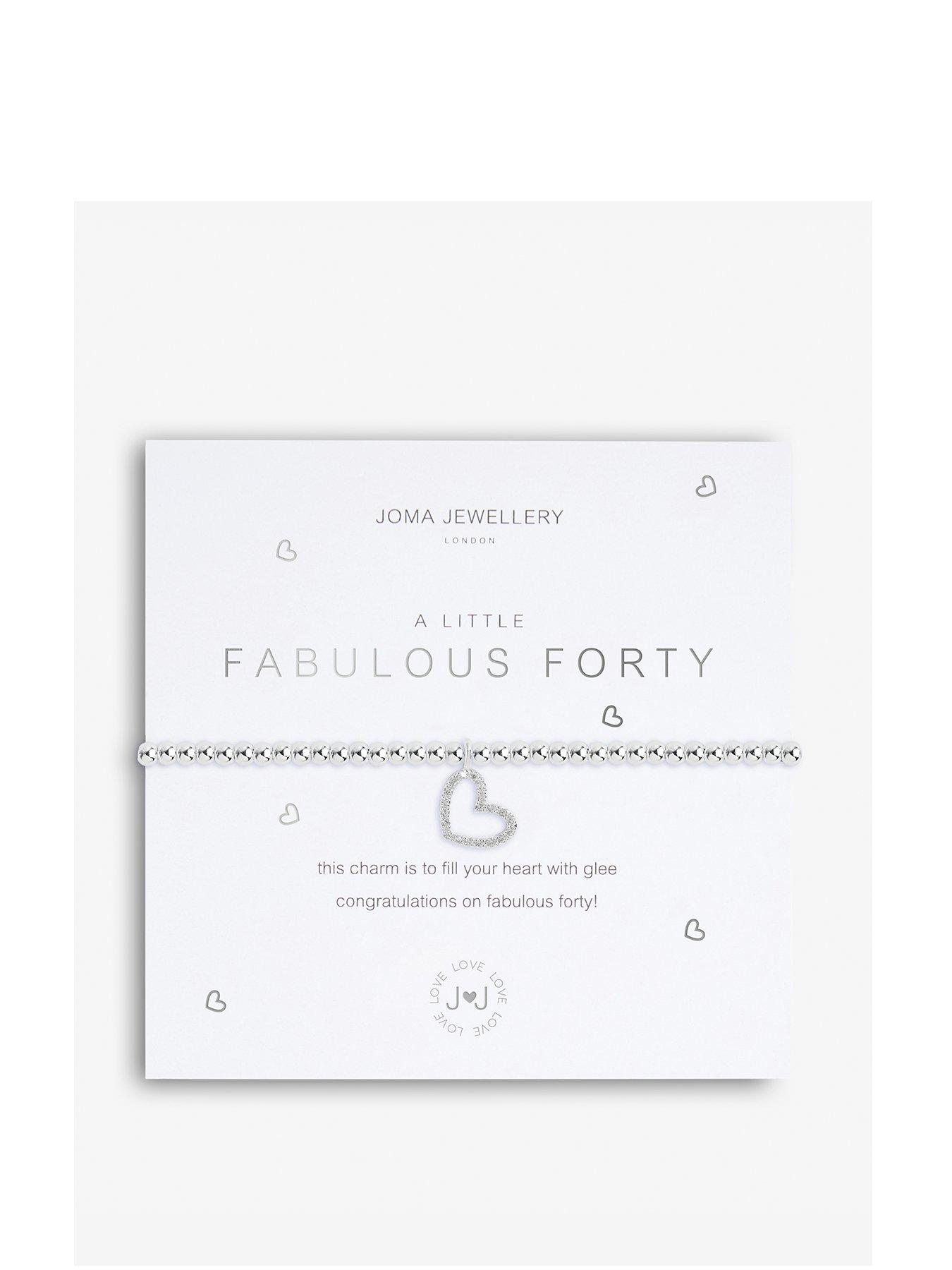 Image of Joma Jewellery A Little Fabulous Forty Bracelet In Silver Plating