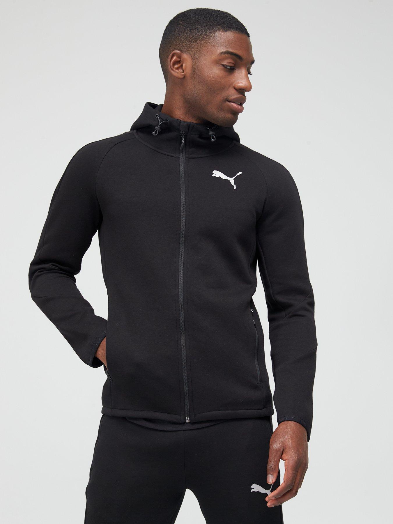 Puma Evostripe Full Zip Hoodie - Black | very.co.uk