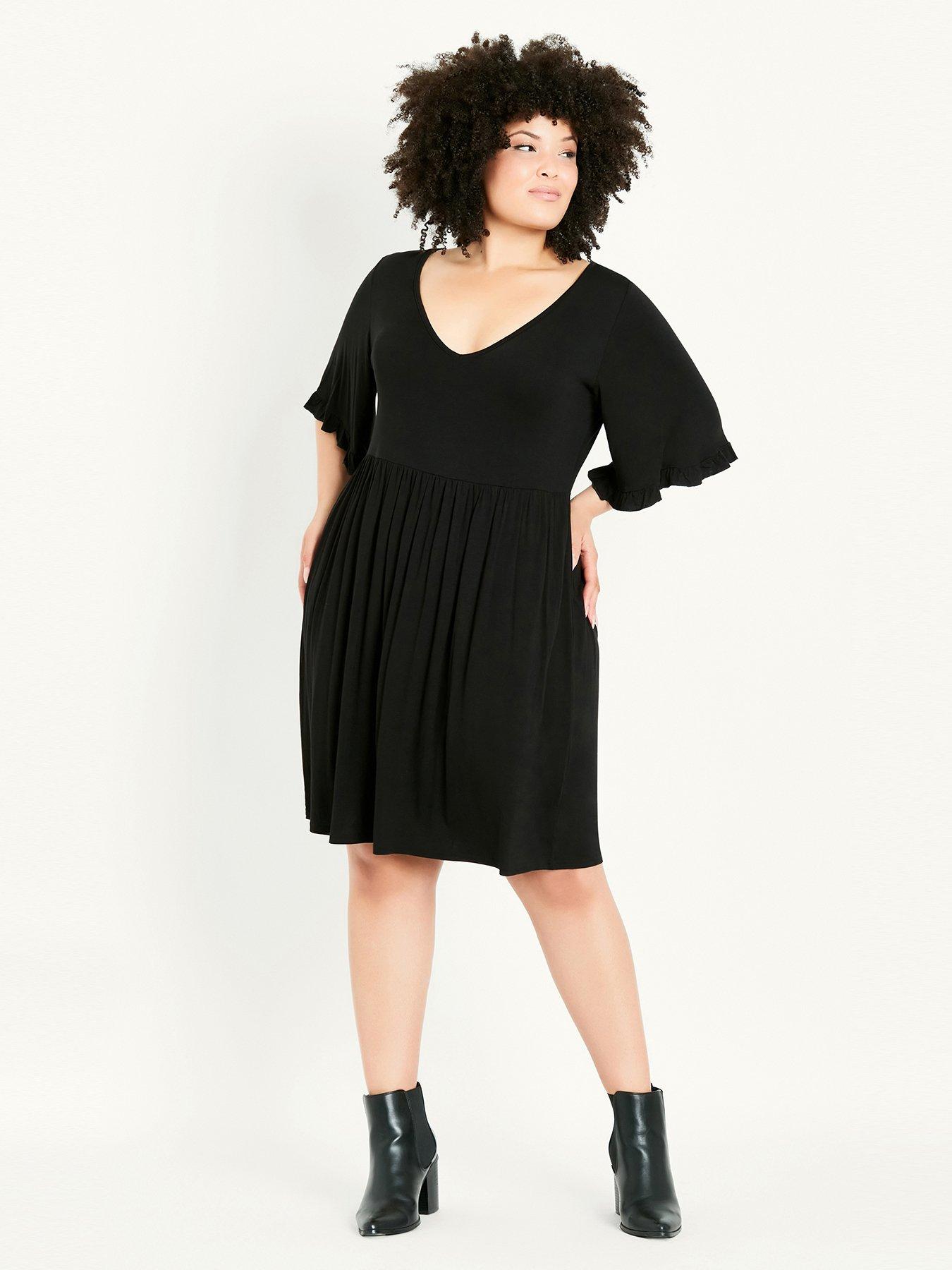 evans black dresses