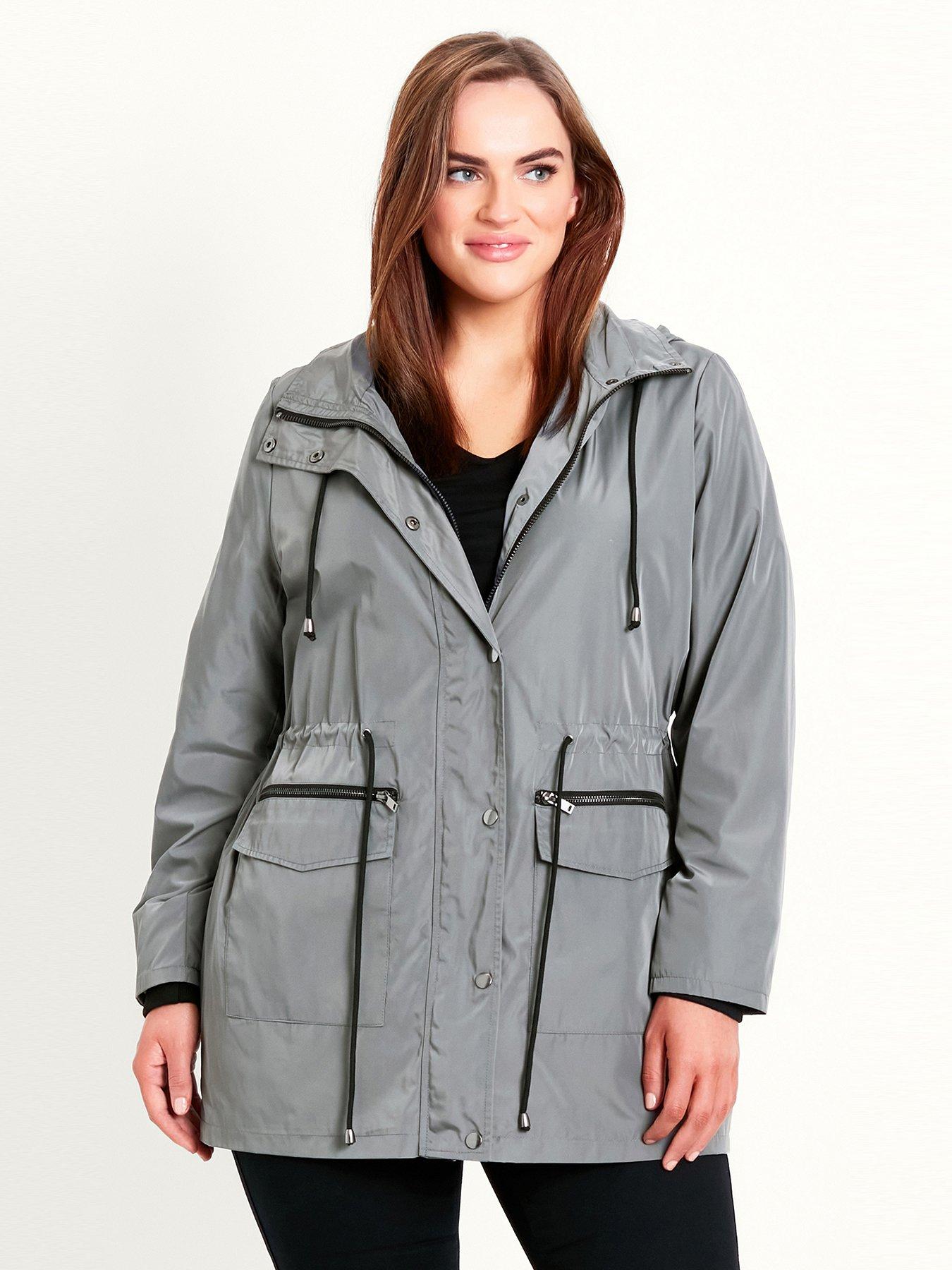 Coats & Jackets Lightweight Hooded Coat - Grey