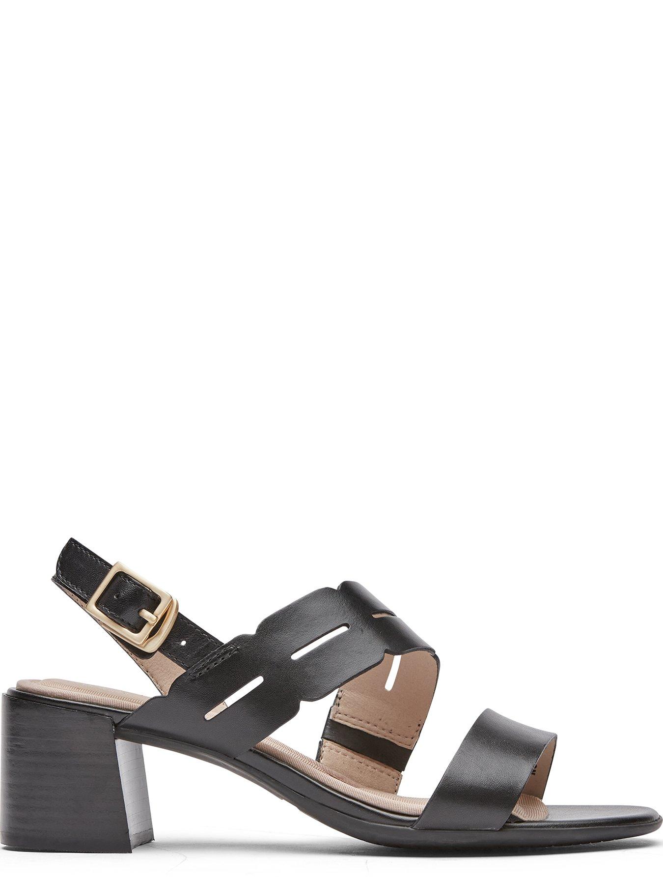 Rockport Total Motion Alaina Heeled Sandals Black Very