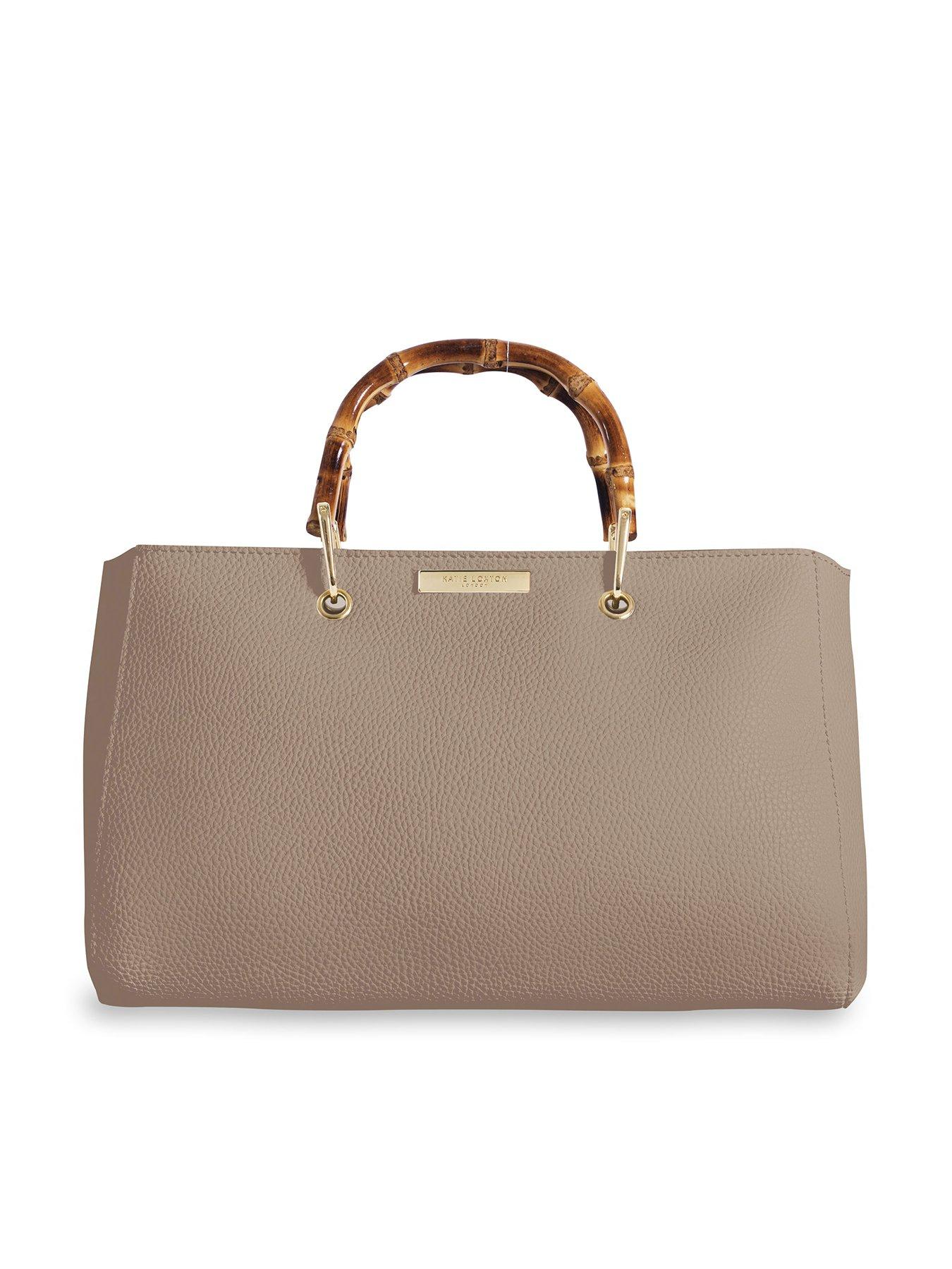 Bags & Purses Avery Bamboo Handle Handbag - Taupe