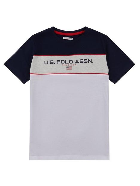 us-polo-assn-boys-uspa-sport-panelled-short-sleeve-t-shirt-white