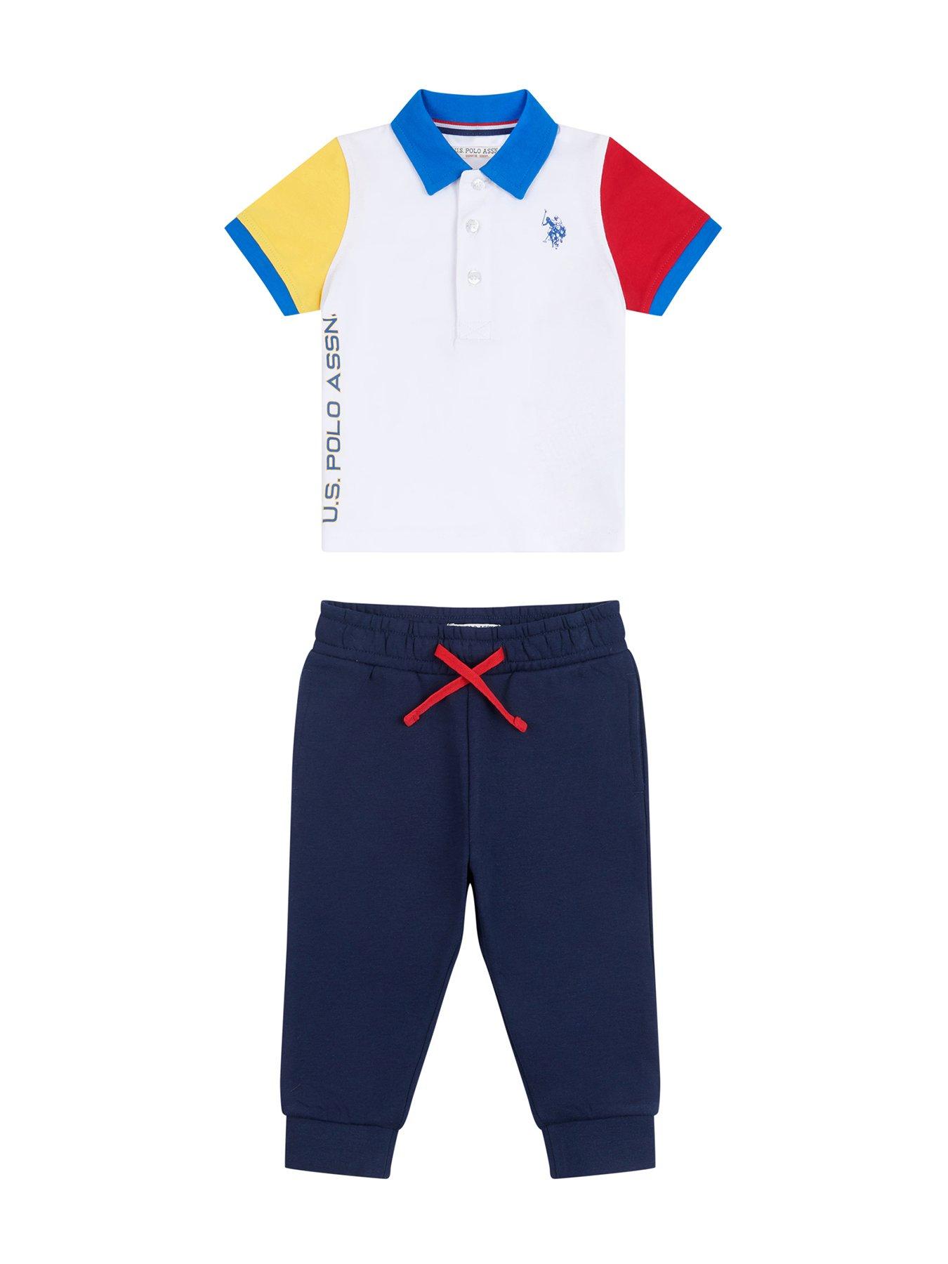 US POLO ASSN INFANT BABY BOY 2PC TRACKSUIT MSRP $ 38.00 