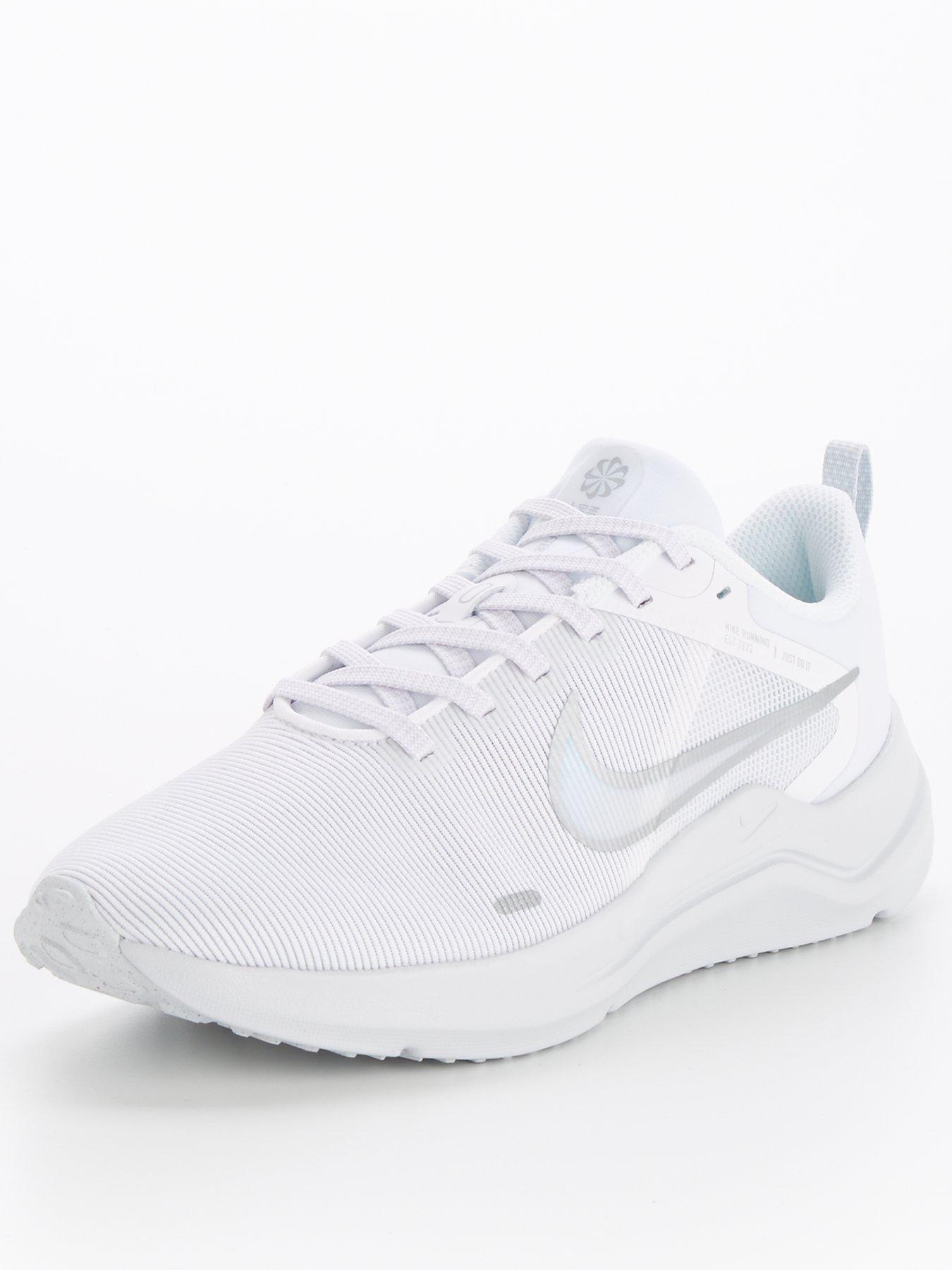 Nike Downshifter - White/Silver | very.co.uk