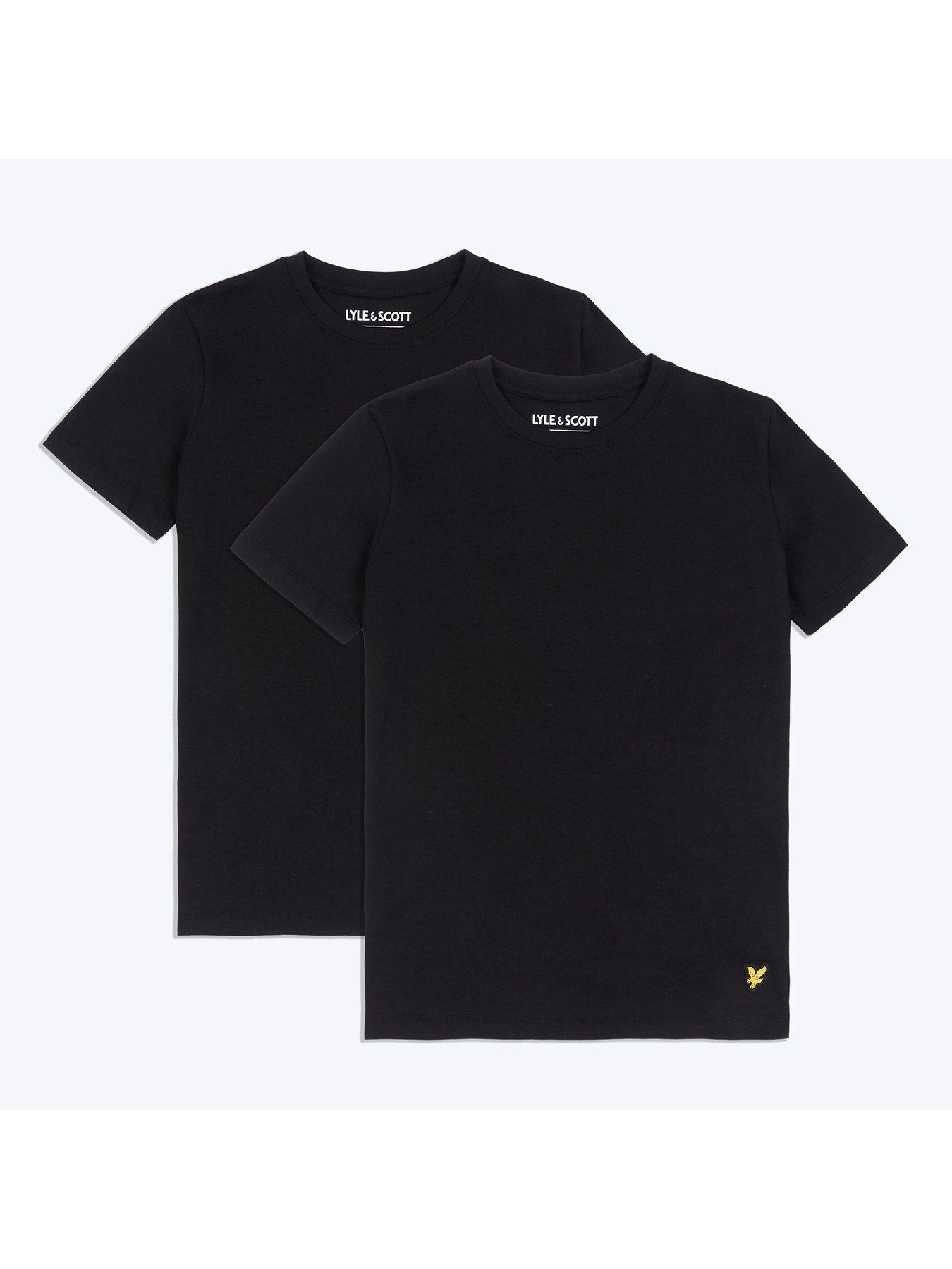 Boys Clothes Boys 2 Pack Lounge T Shirts - Black