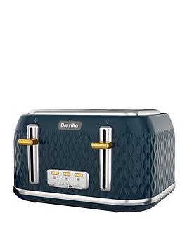 Product photograph of Breville Curve Collection Toaster - Navy from very.co.uk