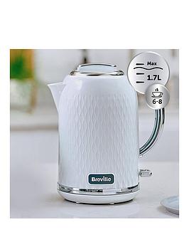 Product photograph of Breville Curve Collection Kettle - White from very.co.uk