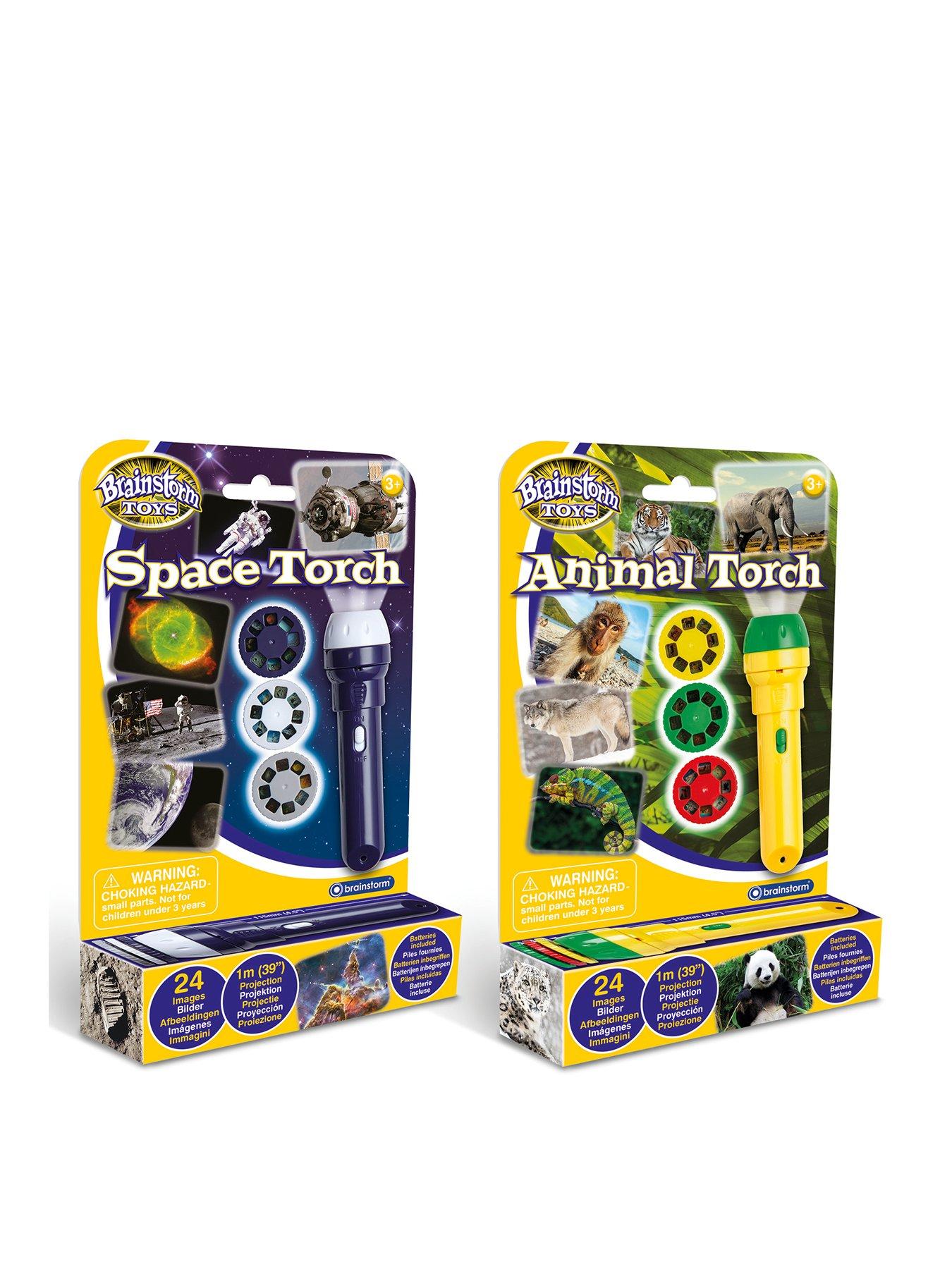 Image 1 of 7 of Brainstorm Toys Space and Animal Torches &amp; Projectors (2 pack)