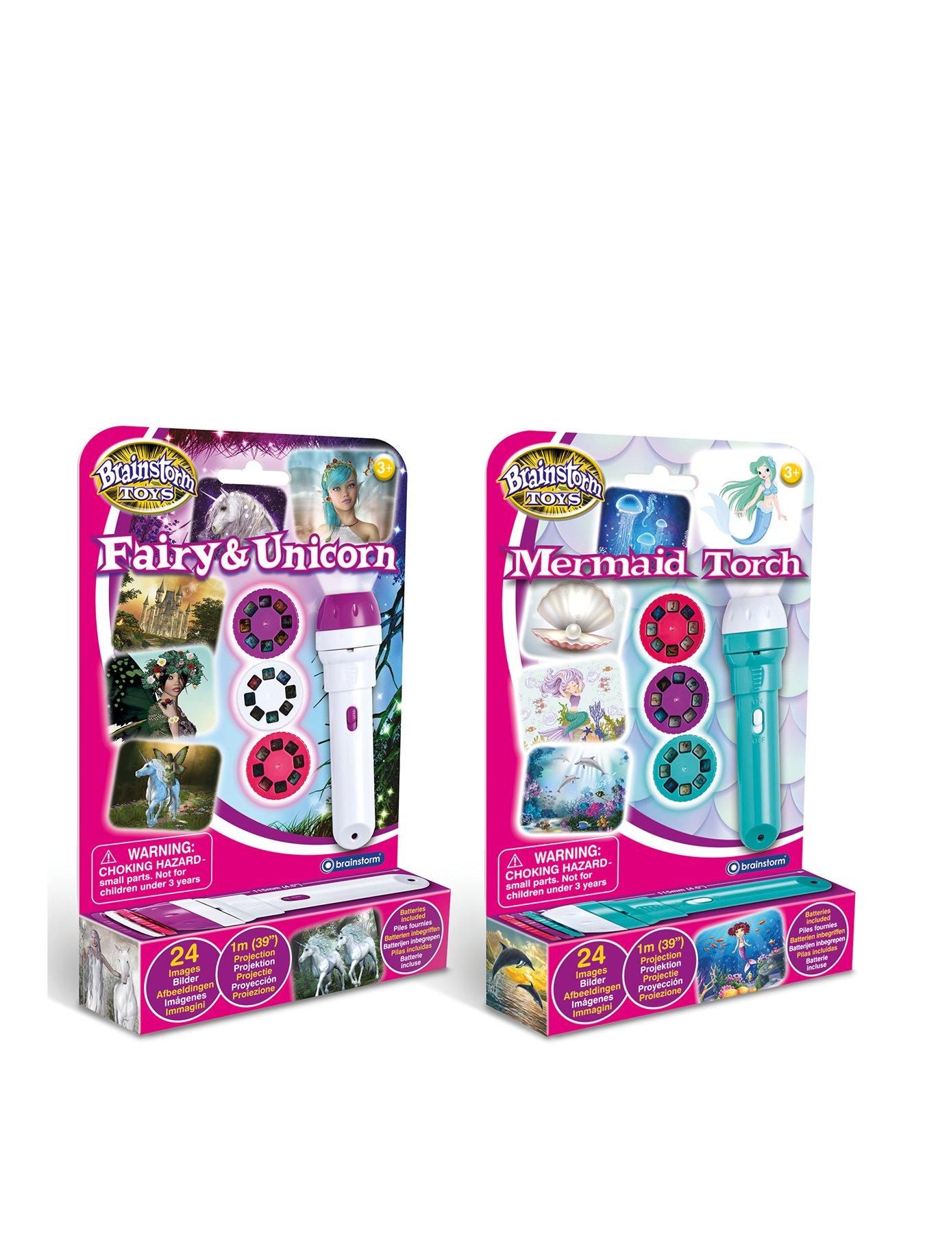 Fairy and Unicorn and Mermaid Torches  &  Projectors (2 pack)