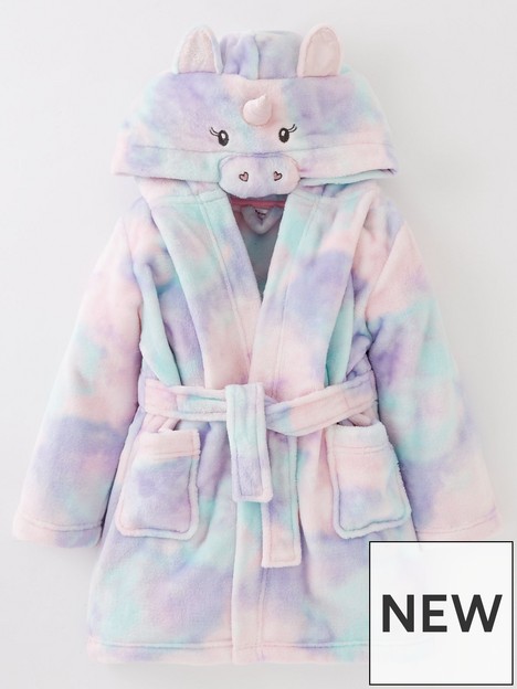 mini-v-by-very-girls-novelty-unicorn-fleece-robe-multi