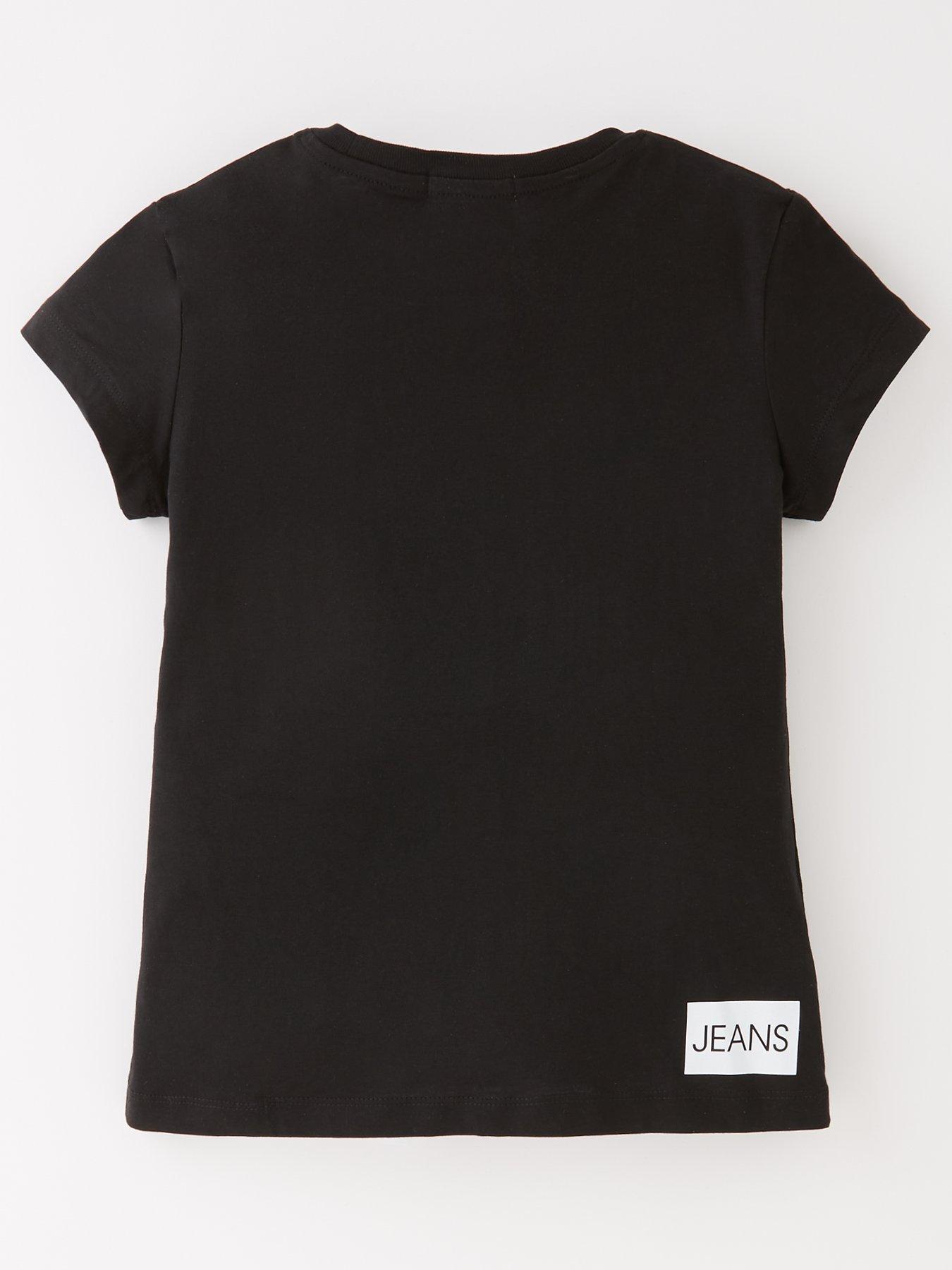 Calvin Klein Jeans institutional logo slim fit t-shirt in black