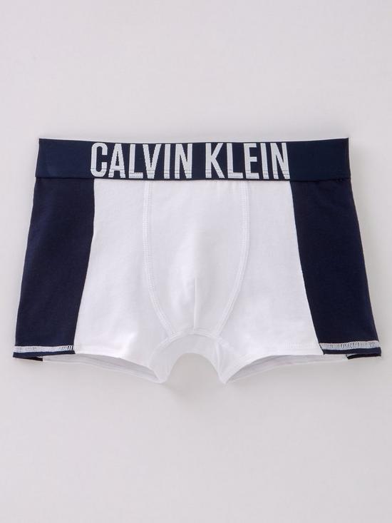 back image of calvin-klein-2-pack-ofnbspboysnbsplogo-trunks-whiteblue