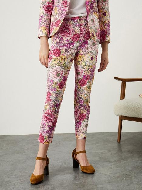 monsoon-wren-sustainable-floral-print-trousers-pink