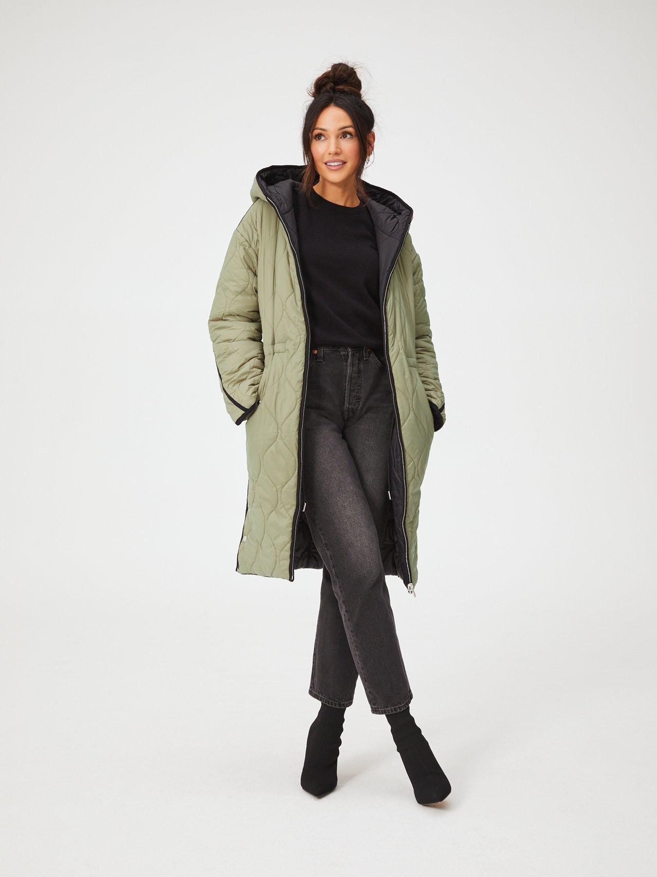 Michelle keegan green coat best sale