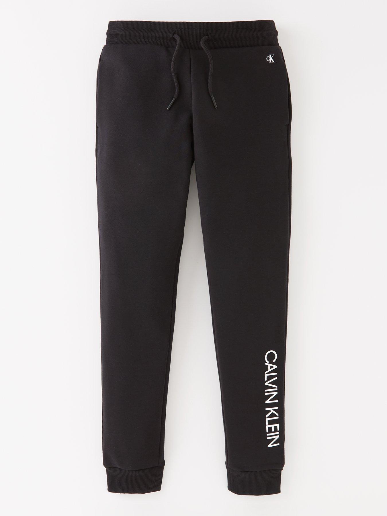 sweatpants with logo on front