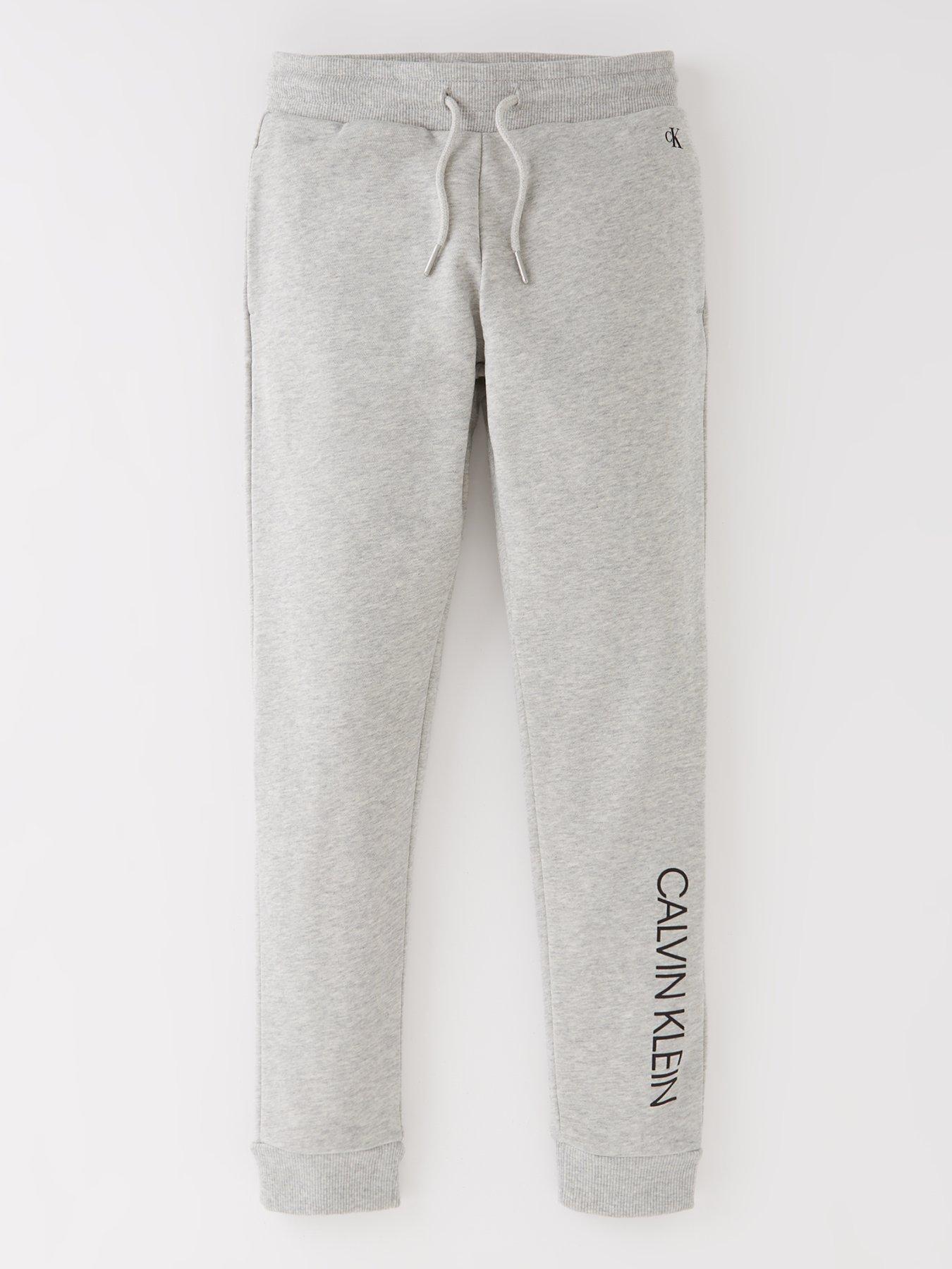 Calvin Klein Jeans Boys Institutional Logo Sweatpants - Grey 