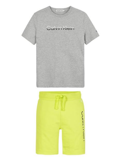 calvin-klein-jeans-boys-split-logo-tee-jogger-shorts-set-greyacid-lime