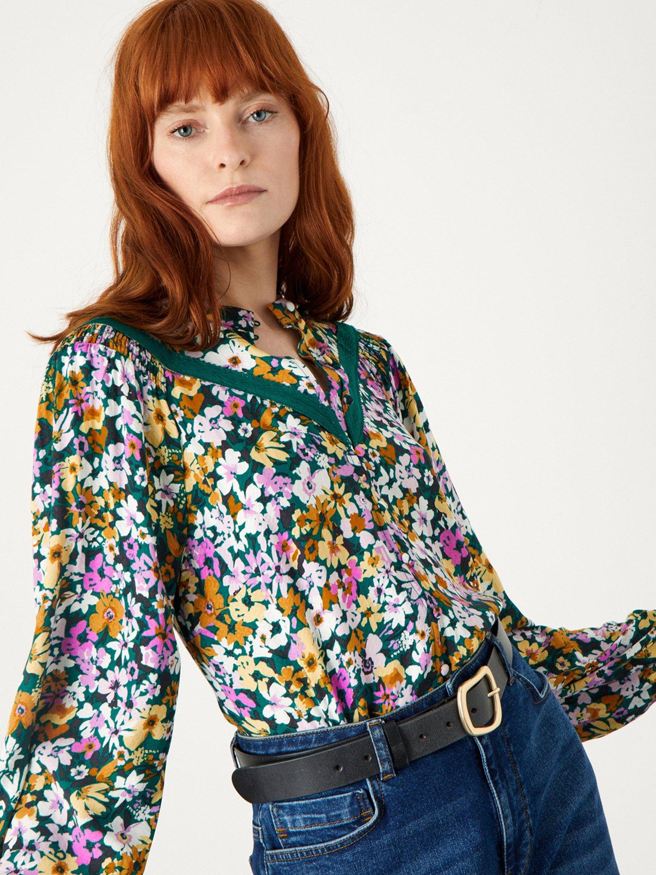  Sustainable Lace Floral Blouse